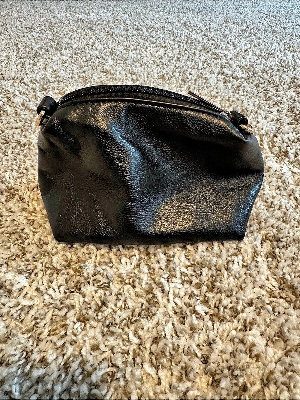 Anthropologie Black Cosmetic Bag Like New - Picture 2 of 9